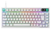 Logitech G G316 X 75 AZERTY, bedrade gamingtoetsenbord, USB, wit
