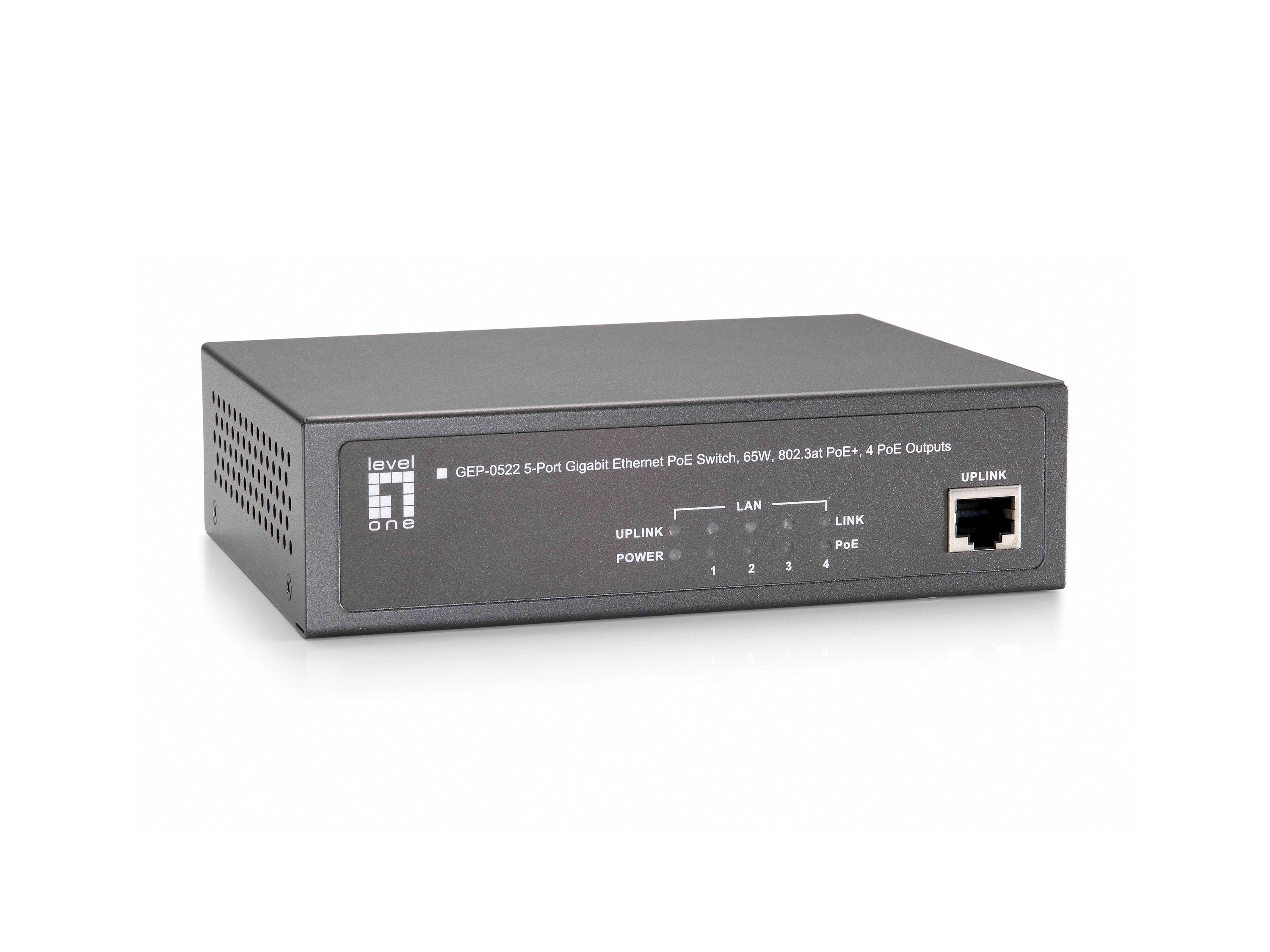 LevelOne GEP-0522 - Netwerk switch - Grijs