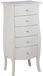 Commode 5 tiroirs MDF Blanc 48 x 36 x 100 cm