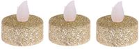 Merkloos Ambiance Light LED waxinelichtjes - 24 stuks - goudkleurig - 4 cm