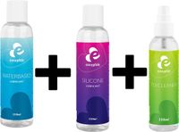 EasyGlide - Play and Clean pakket - 2x Glijmiddel + Toycleaner