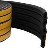 vidaXL Zelfklevende raamdichting Zwart 10 x 6 mm 25 m EPDM-schuin