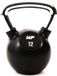 Muscle Power Rubberen Kettlebell - Zwart - 12 kg