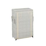 MSV Schoenenrek met 5 niveaus, met stofdichte bekleding, schoenenkast, schoenenopslag, schoenenorganizer camping, voor maximaal 15 paar schoenen, voor woonkamer, hal, 60 x 30 x 88 cm, grijs