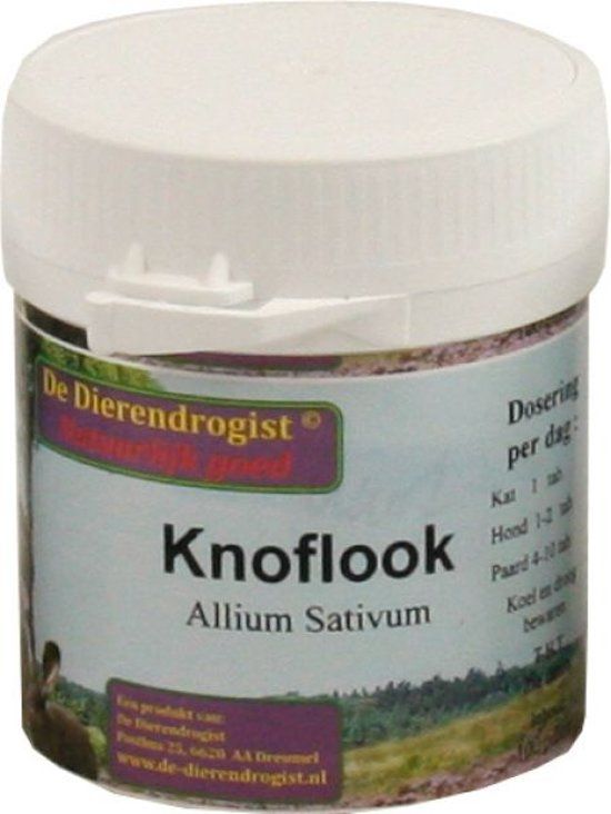 DIERENDROGIST Knoflook Tabletten - 200 Stuks