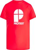 Protest Rashguard PRTBERENT JR Jongens - Maat 104 - Tomato - Korte mouw - UV-werend
