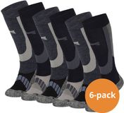 Xtreme Sockswear Xtreme Skisokken - 6 paar unisex skikousen kniehoogte - Multi Navy - Maat 45/47