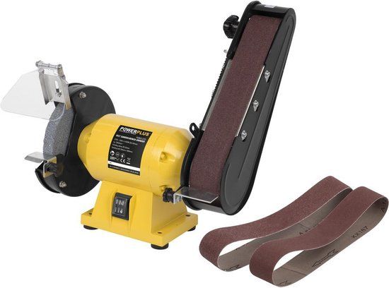 Powerplus POWX1270 Tafelslijp- schuurmachine - 240W - Ø150mm - Incl. slijpschijf en schuurbanden