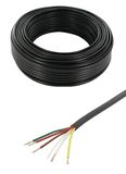 cyclingcolors Aanhangerkabel zwart PVC voertuigkabel ronde kabel aanhanger auto Moto tractor, 5 x 0,75 mm² lengte 5 m