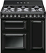 Smeg TR93BL - Vrijstaand fornuis - Zwart - Gaskookplaat - 6 kookzones - 3 ovens - A
