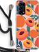 Case Company® - Oppo Find X3 Lite Hoesje met Koord - Perzik