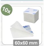 Quadrios Klittenband punten Wit 60 x 60 mm 10 stuks