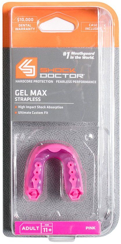 Shock Doctor Braces Strapless Gebitsbeschermer - HOT PINK - L