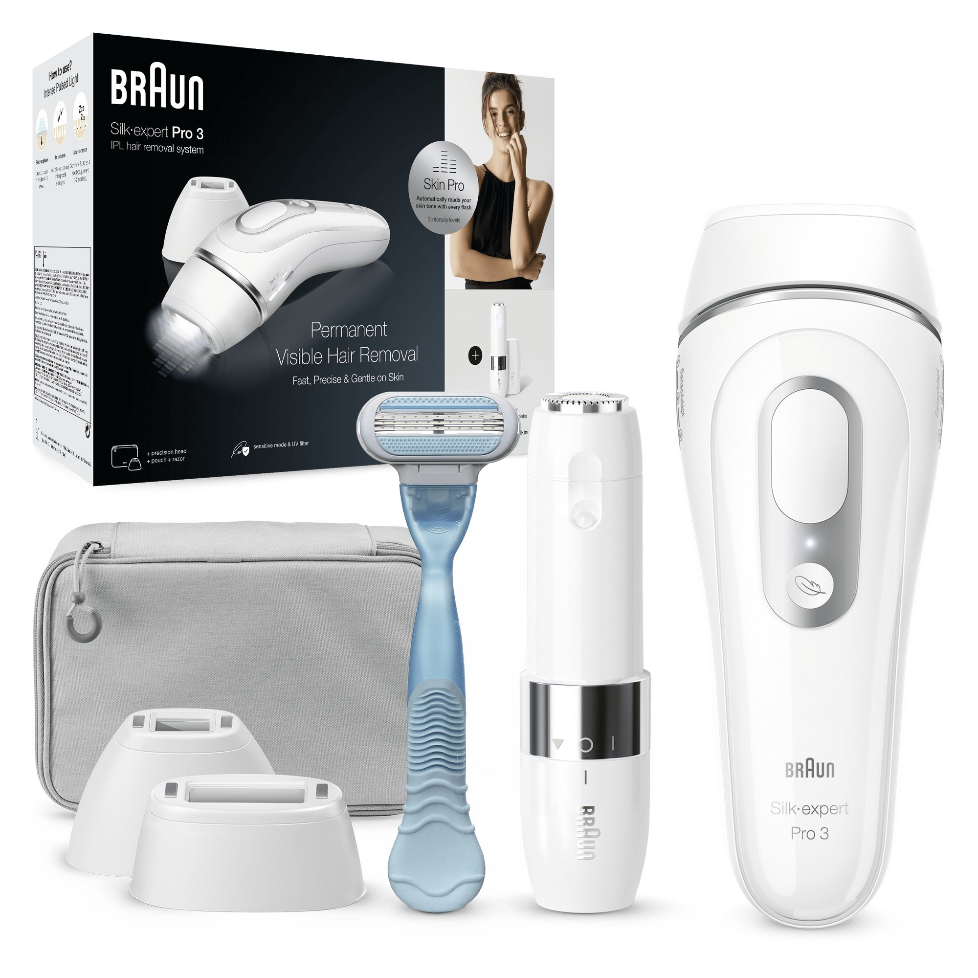 Braun Braun Silk&#183;expert Pro 3 PL3129 IPL Voor Vrouwen, Voor Blijvend Zichtbare Ontharing Thuis