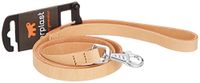 Ferplast Natural Hondenriem - Leder - Beige - Breedte 15 mm - Lengte 120 cm