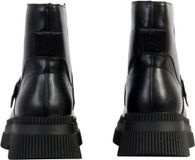 Victoria Capital-enkellaars met riempje Zwart Synthetisch Kitten heel 3-4 cm