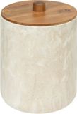 5Five Como Afvalemmer met deksel - Marmereffect - 5L - Beige