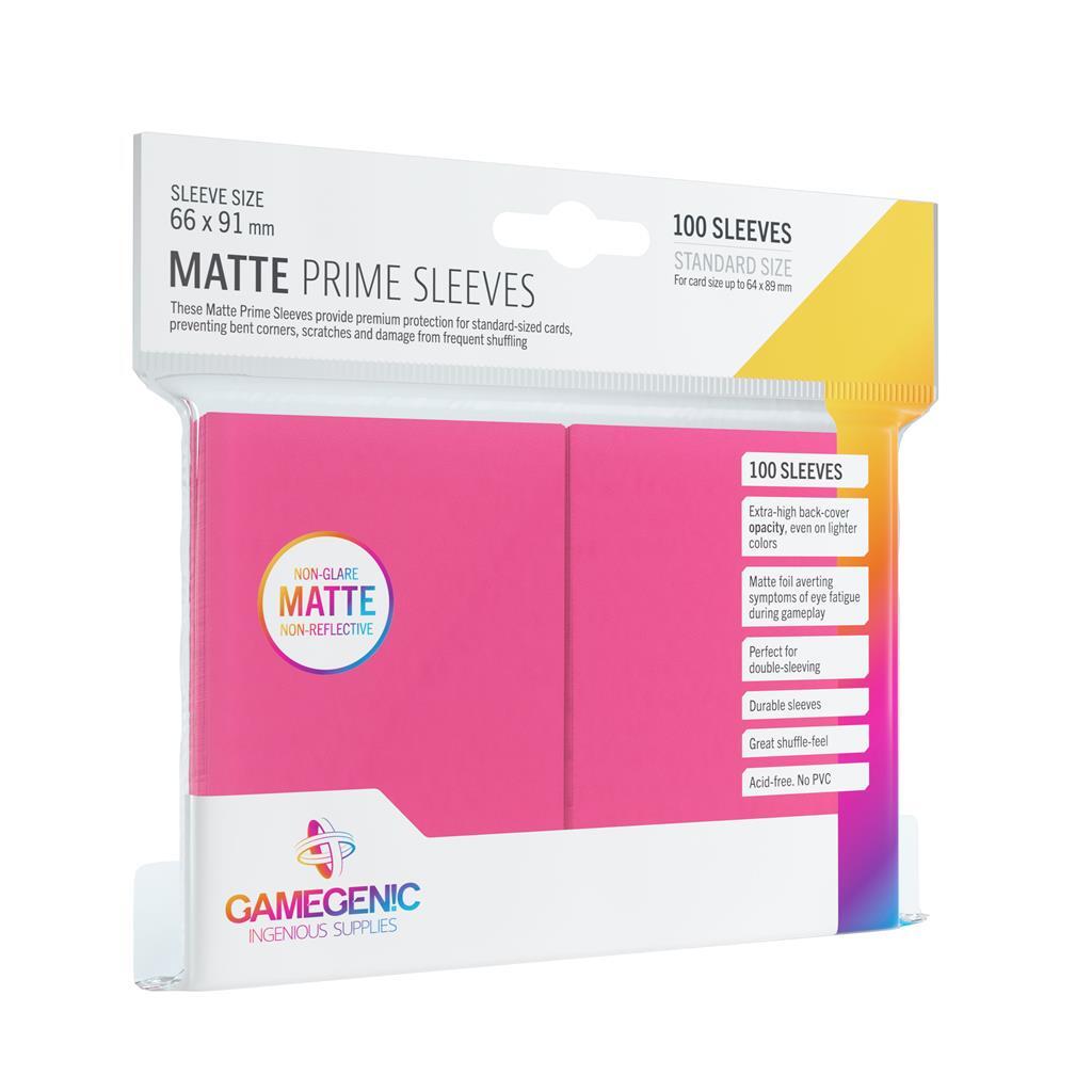 GameGenic Prime Matte Sleeves 66x91mm Roze (100 stuks)