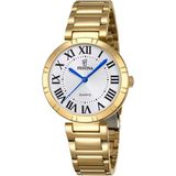 Festina F16938/3 Dames Polshorloge Zilverkleurig en Goudkleurig Staal Analoog Quartz