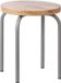 KidsDepot Circle Tabouret (Set Van 2) - Grijs