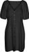 VERO MODA VMMYMILO 2/4 SHORT BUTTON DRESS WVN GA - Dames - Mini jurken - S - Zwart