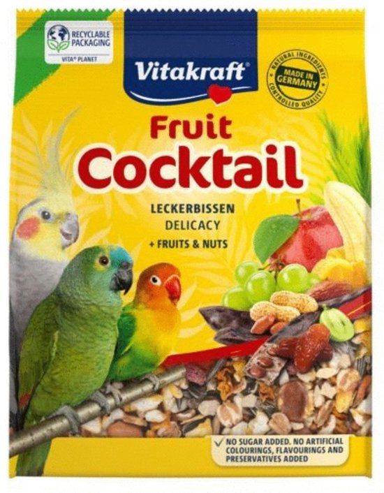 Vitakraft Fruit Cocktail Valkparkiet-Agapornide 250 gr