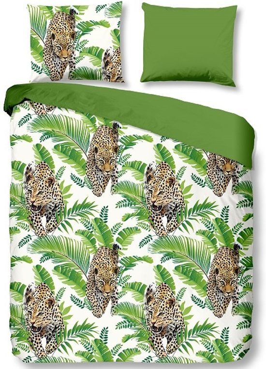Good Morning Dekbedovertrek Jungle - 240x200/220 - Groen - Katoen