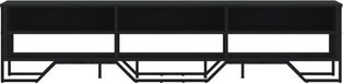 vidaXL Tv-meubel - 180x34x41 cm - bewerkt hout - zwart