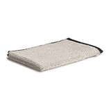 Möve Eden gastendoek met biezen 30 x 50 cm van 80% katoen/20% linnen, naturel/zwart