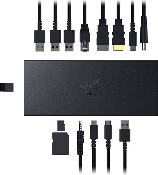 Razer USB 4 Dock - USB Hub - 14-poorts - Zwart