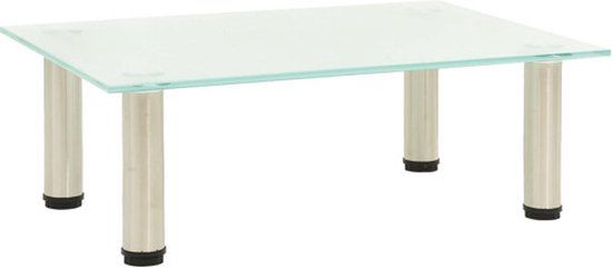 vidaXL Tv-meubel 40x35x17 cm gehard glas mat