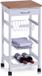 Zeller Keuken Trolley - Bamboe - Wit - 36 x 76 cm