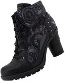 Mustang Dames enkellaarsjes 15M0162011 zwart/blauw