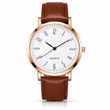 LGT JWLS Regent Herenhorloge Roségoudkleurig met Bruine Band