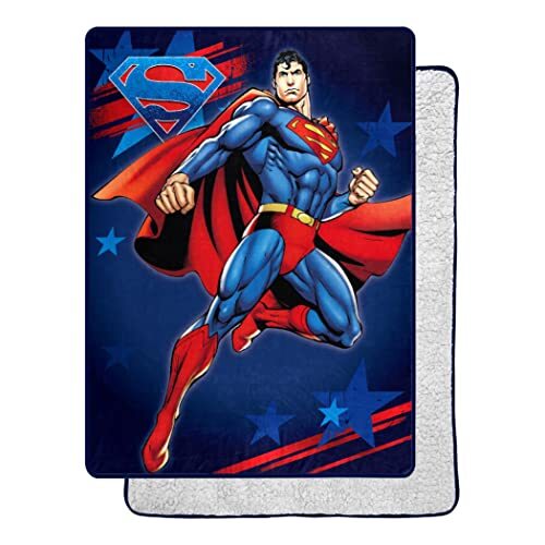 Northwest Northwest Gooi deken, Polyester, Superman American Hero, 60 "x 80"