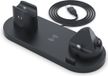 DrPhone Legend15 - 6-in-1 Draadloos Oplaadstation - Telefoon, Smartwatch & Oordopjes - Zwart