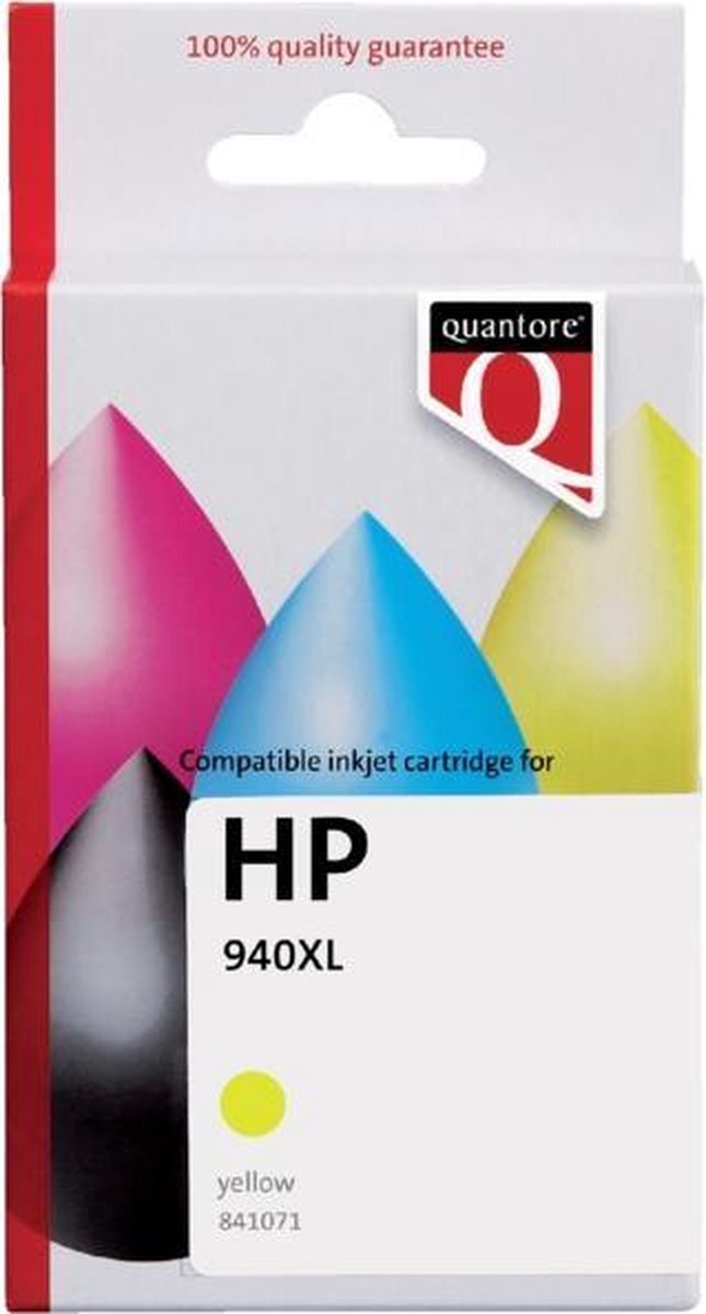 Quantore Inkcartridge hp 940xl c4909ae hc geel