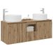 vidaXL Badkamerkastenset 3 st Artisanaal eiken 49,5 x 44,5 x 65,5 cm