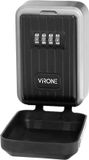 Virone Mini sleutelkluis met combinatieslot en rubber cover