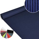 ANRO Badmat Blauw 130x300cm Antislip Douchemat Afwasbaar Sneldrogend