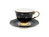 Hilke Collection Tasse avec soucoupe Anima Gemella Nero 22 cl