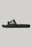 Superdry Vegan Core badslippers Dames Zwart/Wit