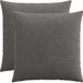 vidaXL - Kussensloop - 2 stuks - HEERLEN - Donkergrijs - 65 x 65 cm - corduroy