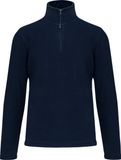 Kariban Fleecevest 'Enzo' met ritskraag maat S Donkerblauw
