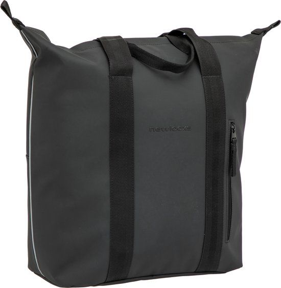 New Looxs Odense Kota Single Bike Bag - Black - 24L - Shopper with Zipper - Water Repellent