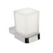 BRAVAT New York glashouder, zink, chroom, 63 x 94 x 97