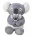 Mel-o-design koala met kindje knuffel - pluche - 35 cm - grijs