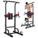 Pooboo C966S Station de musculation avec station à dips et barre de traction