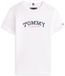 Tommy Hilfiger Kids T-shirt Korte mouw Ronde hals Gerecycled katoen 100% Katoen Wit Maat 10