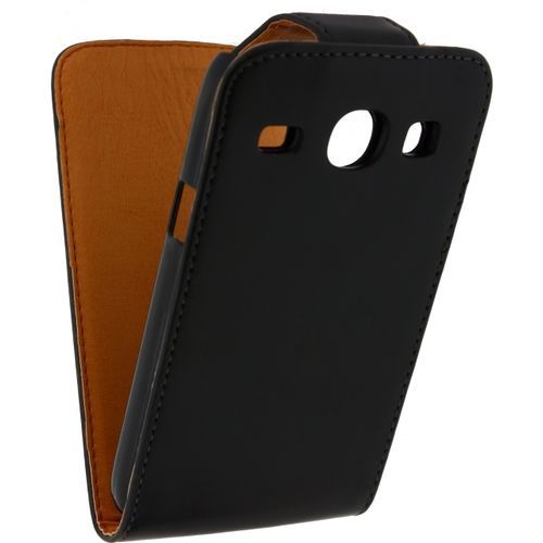Xccess Leather Flip Case Samsung Galaxy Core Black